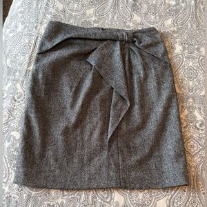 Banana Republic Gray Draped Mini Skirt